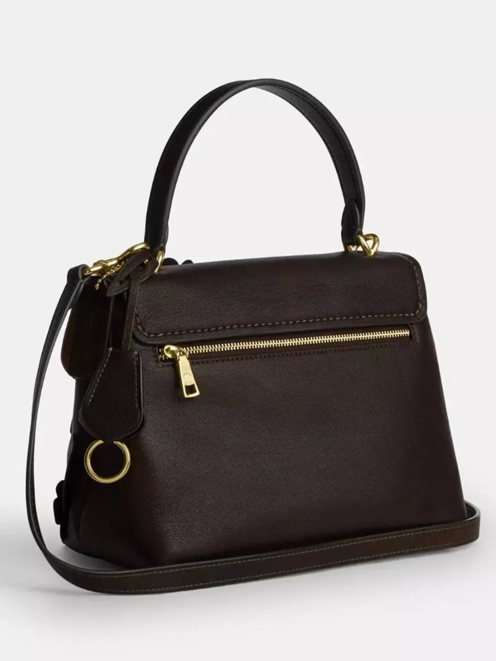COACH CDY44 Emory Top Handle Bag with Floral Appliqué in Maple *SEALED* - Picture 7 of 13